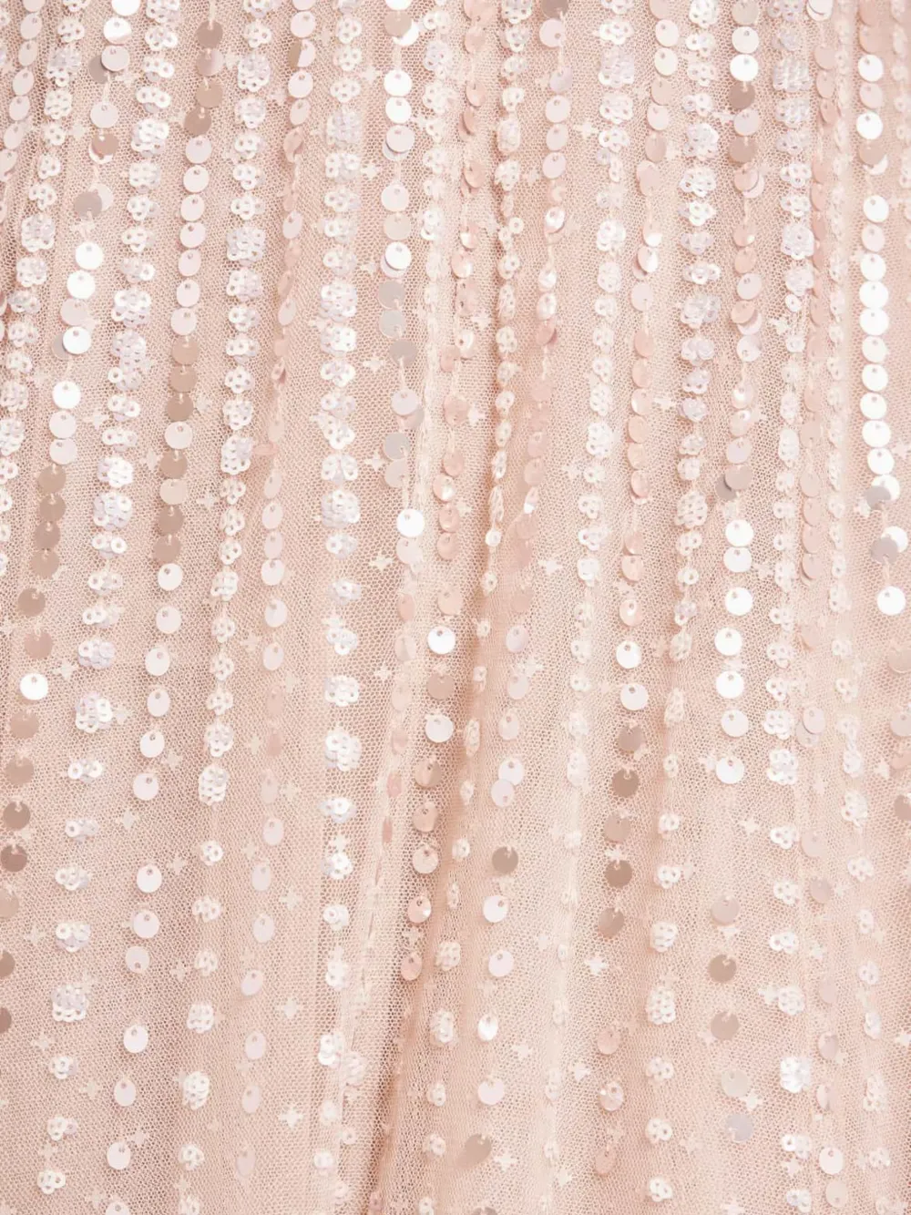 Needle & Thread Midi-jurk verfraaid met pailletten Beige