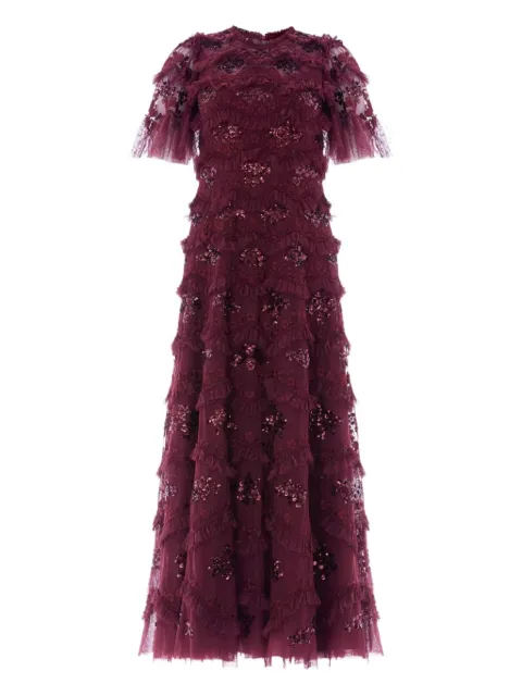 Needle & Thread DAISY ruffled midi dress