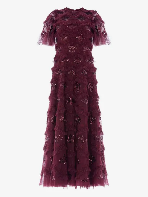 Needle & Thread DAISY ruffled midi dress