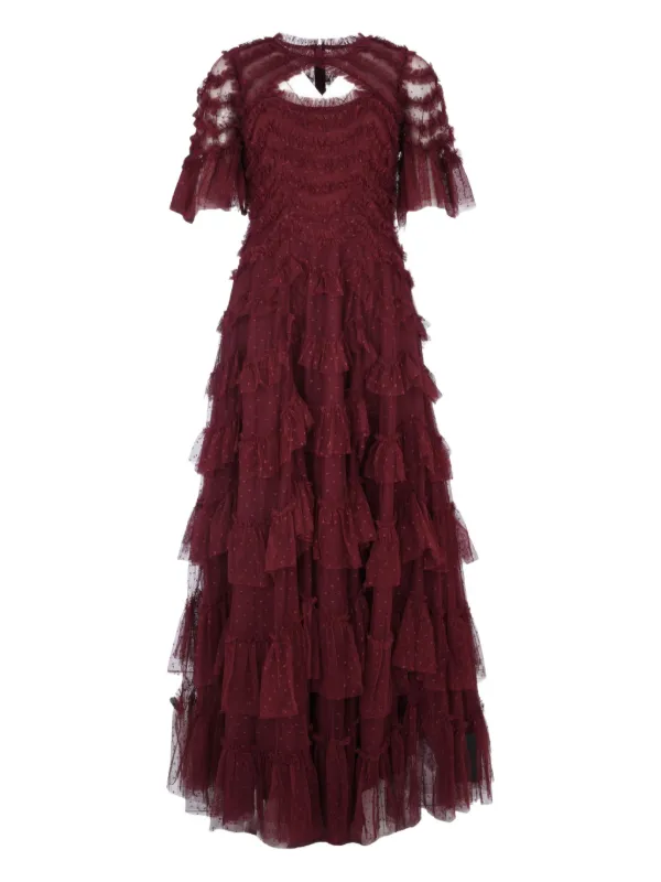 knee length dresses for ladies Silk Gown with Convertible Infinity Straps main image 1