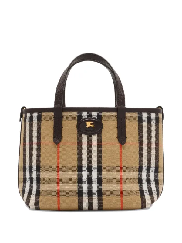 BURBERRY　ハンドバッグ Burberry Bloomsbury リバーシブル チェック ハンドバッグ ミニ