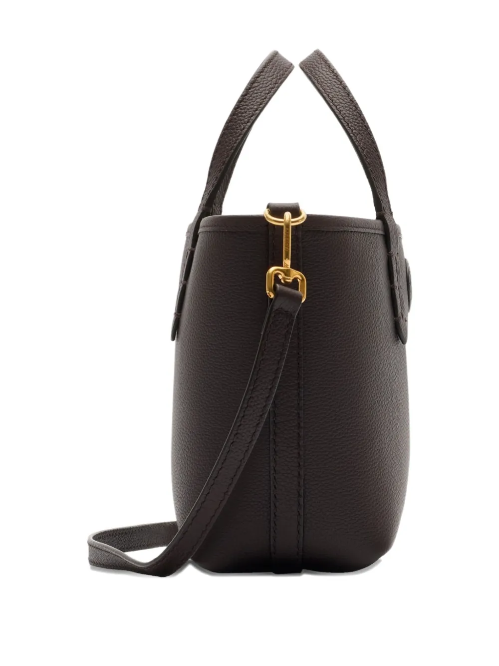 Burberry Mini Bloomsbury Reversible Check Tote Bag In Brown