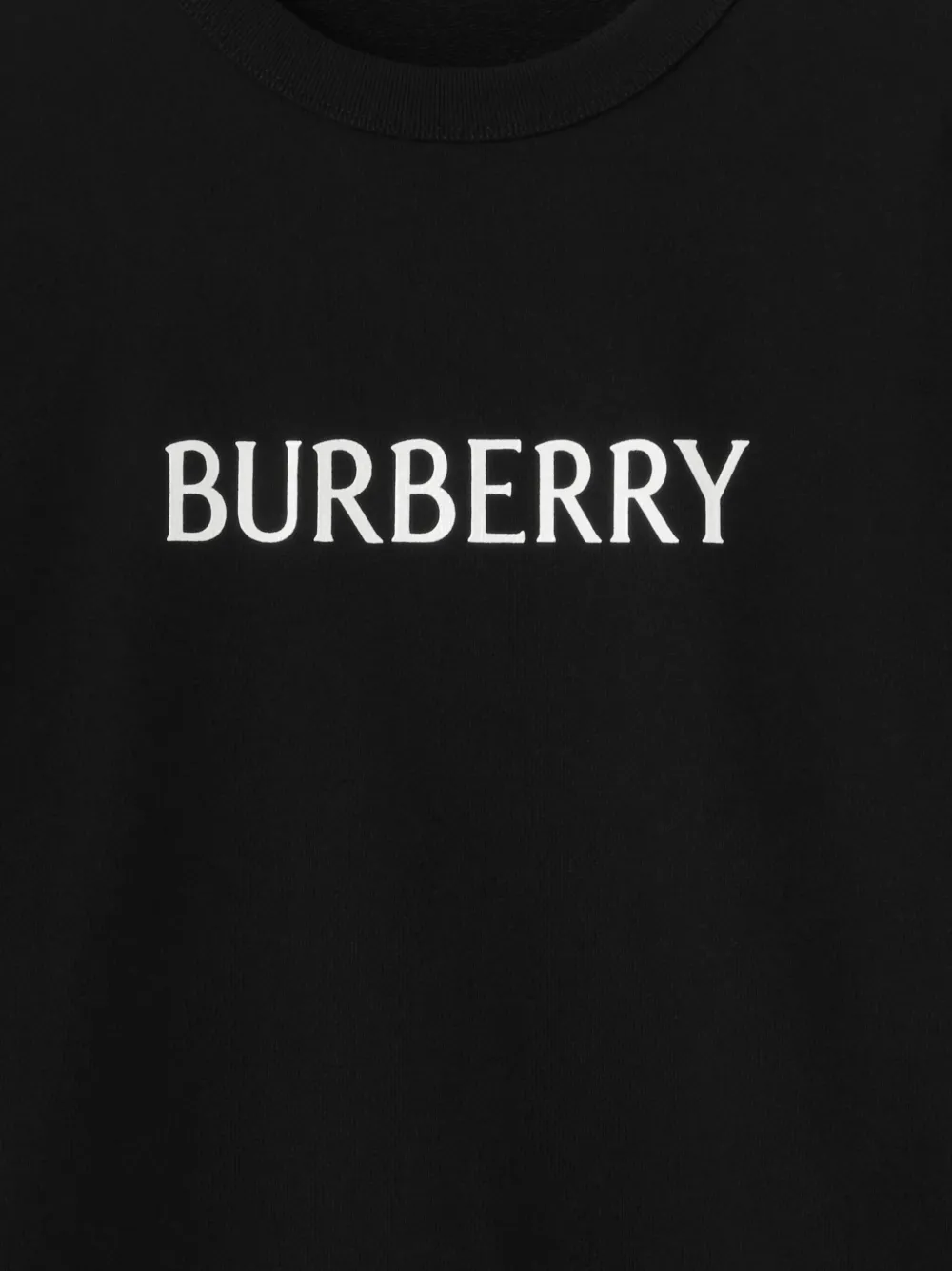 Burberry Black Slim Cotton Terry-effect Sweatshirt In Black