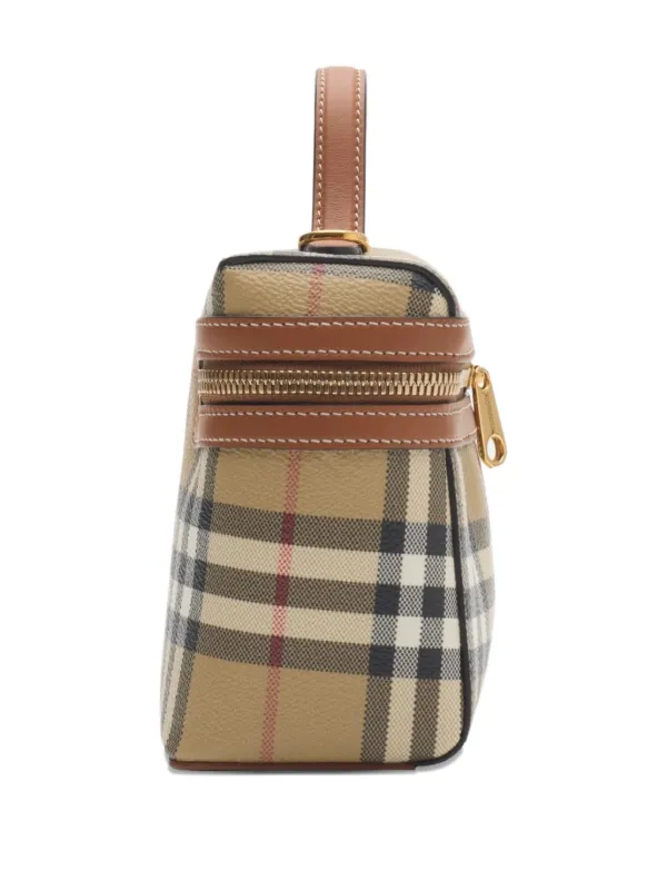 Burberry Mini Check Vanity Cross Body Bag | Neutrals | FARFETCH JO