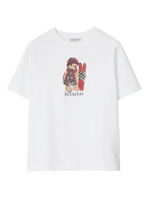 Burberry Kids printed crew-neck T-shirt