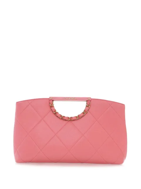 CHANEL Pre-Owned 2019 gesteppte Caviar A Real Catch Clutch-Handtasche