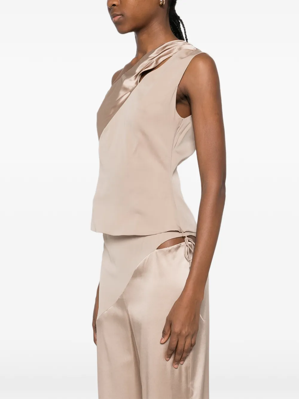  Botsi One-shoulder Top - Neutrals 