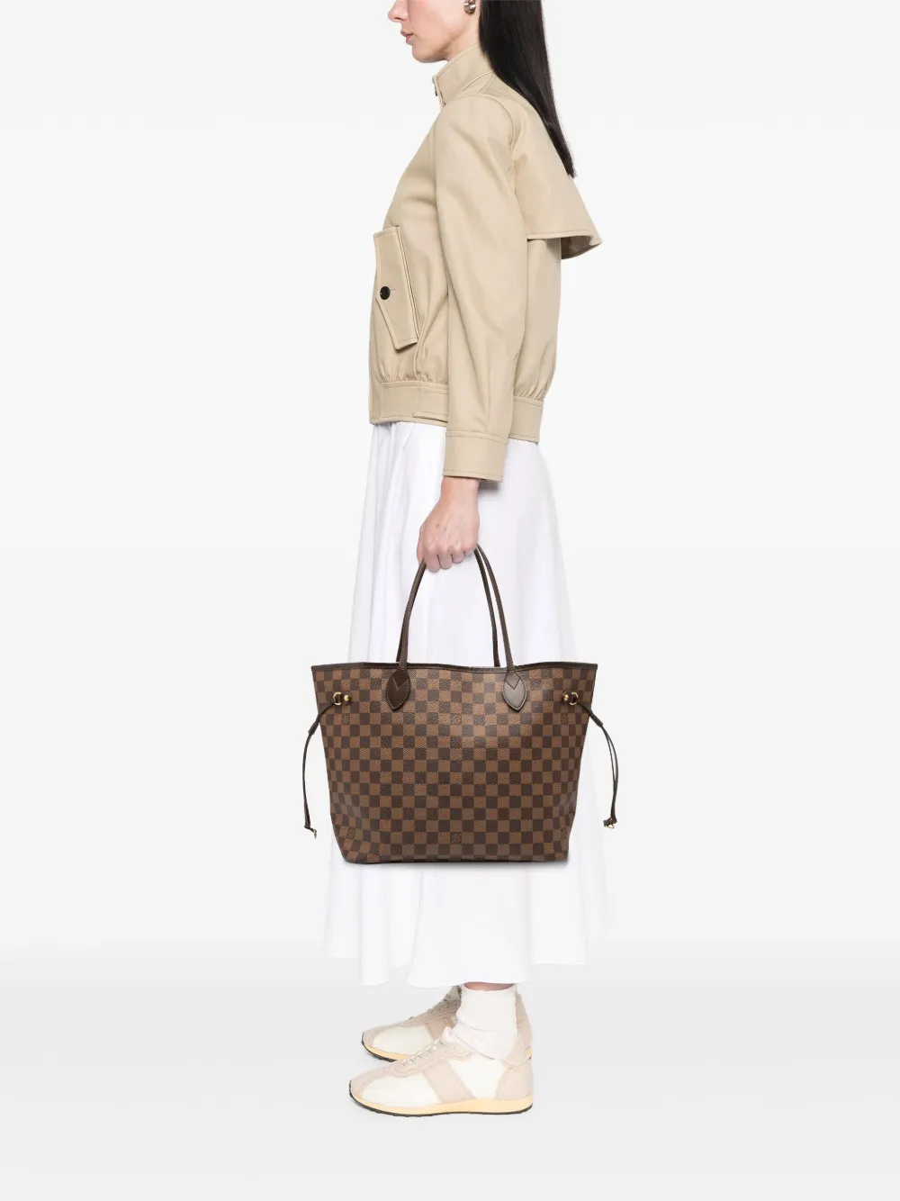 Louis Vuitton Pre-Owned sac à main Damier Ébène Neverfull MM pre-owned (2012) | Pre-owned | Image 2