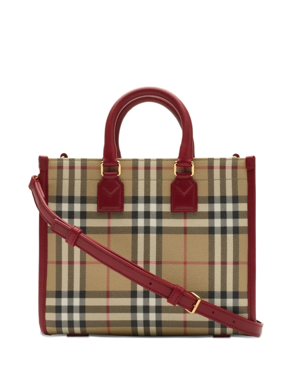 Burberry Shopper met drukknoopsluiting - Beige