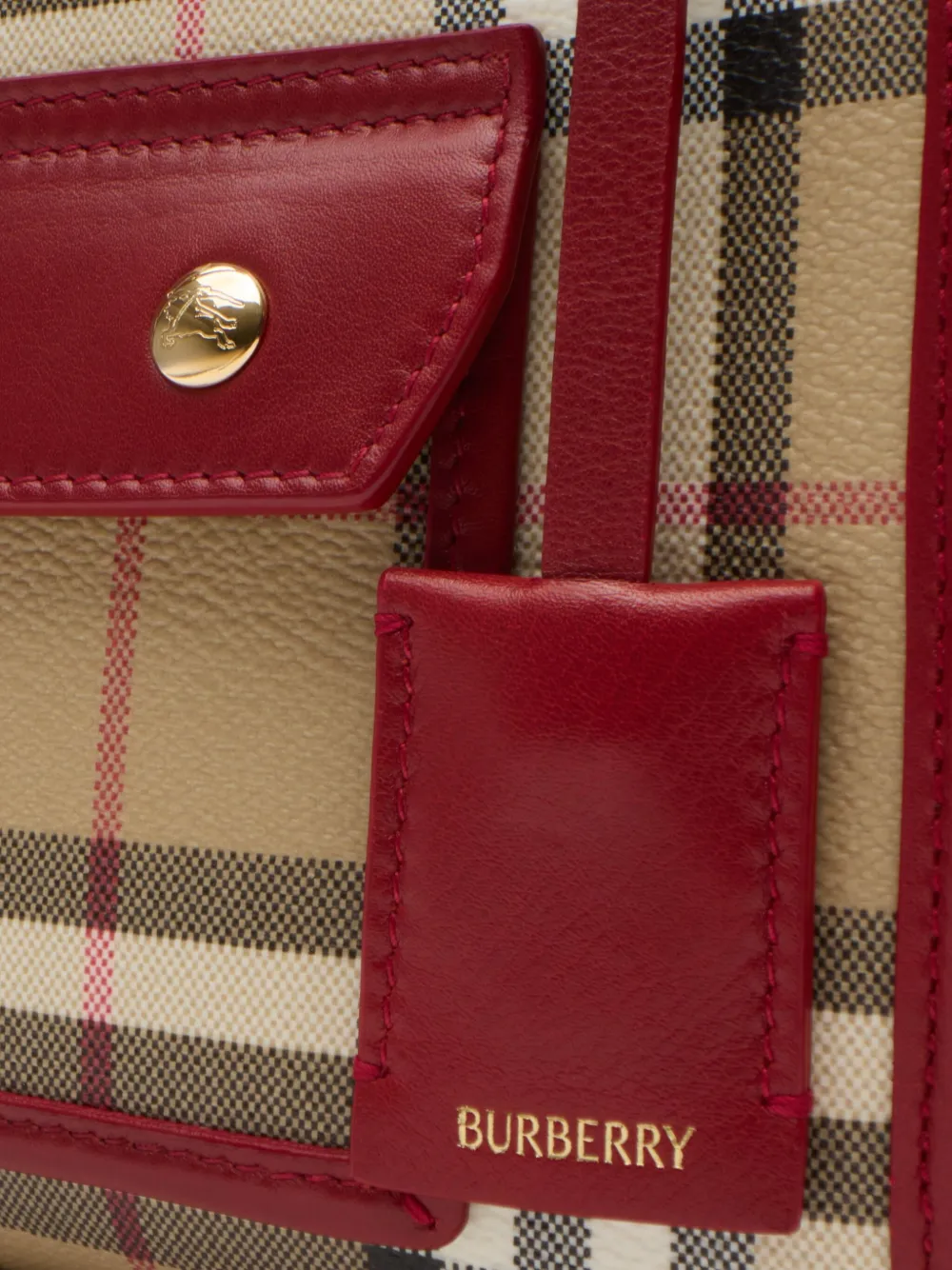 Burberry Shopper met drukknoopsluiting Beige