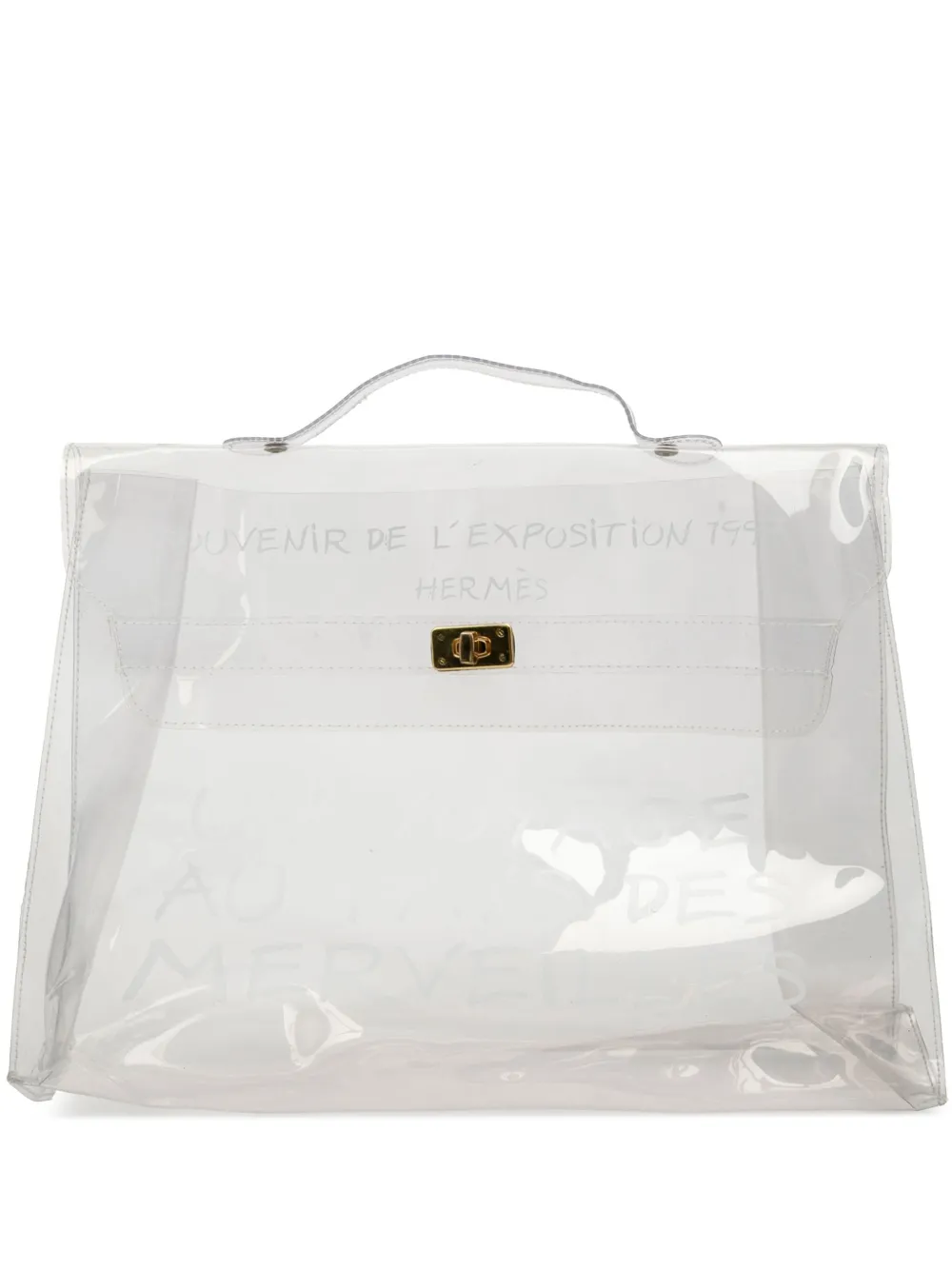 Hermès Pre-Owned 1997 Vinyl Souvenir De L Exposition Kelly handbag - Bianco
