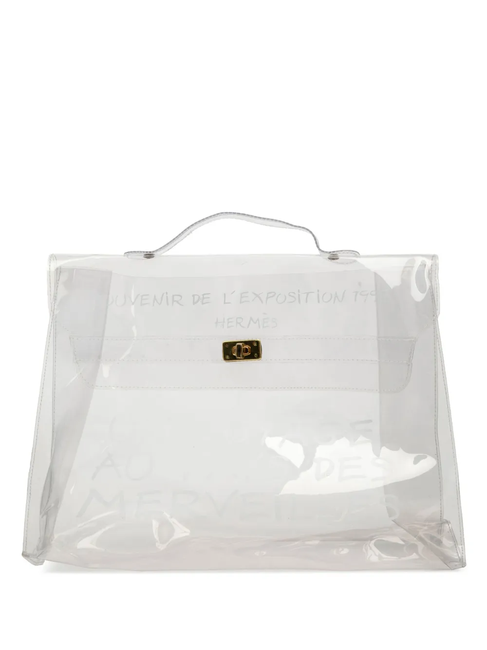 Hermès Pre-Owned 1997 Vinyl Souvenir De L Exposition Kelly handbag | White | Image 1