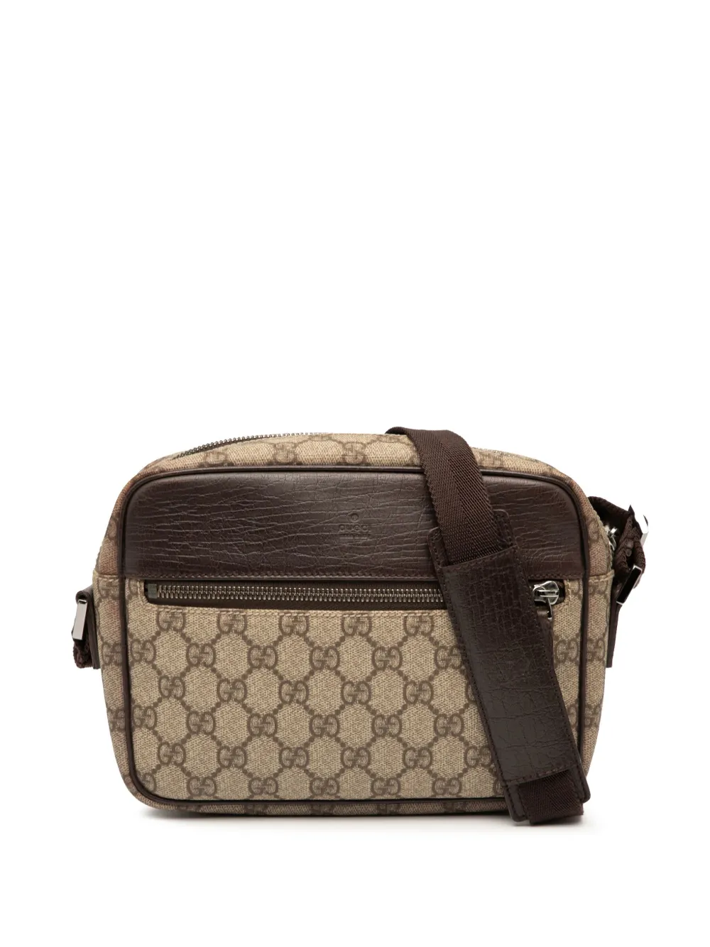Gucci Pre-Owned 2000-2015 GG Supreme crossbody bag - ブラウン Gucci Pre-Owned 2000-2015 GG Supreme crossbody bag - ブラウン
