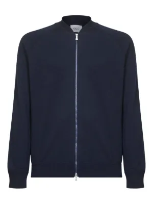Emporio Armani grid-pattern zip-up Cardigan | Black | FARFETCH