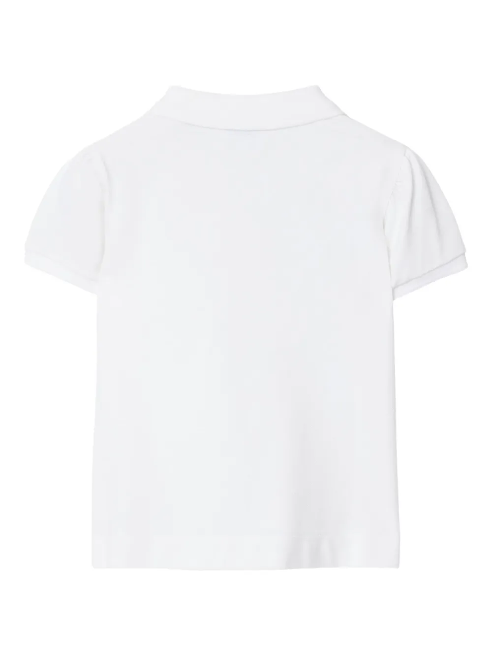 Burberry Kids Geruit poloshirt met korte mouwen Wit