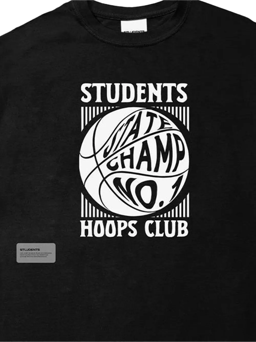 Students Golf State Champions T-shirt - Zwart