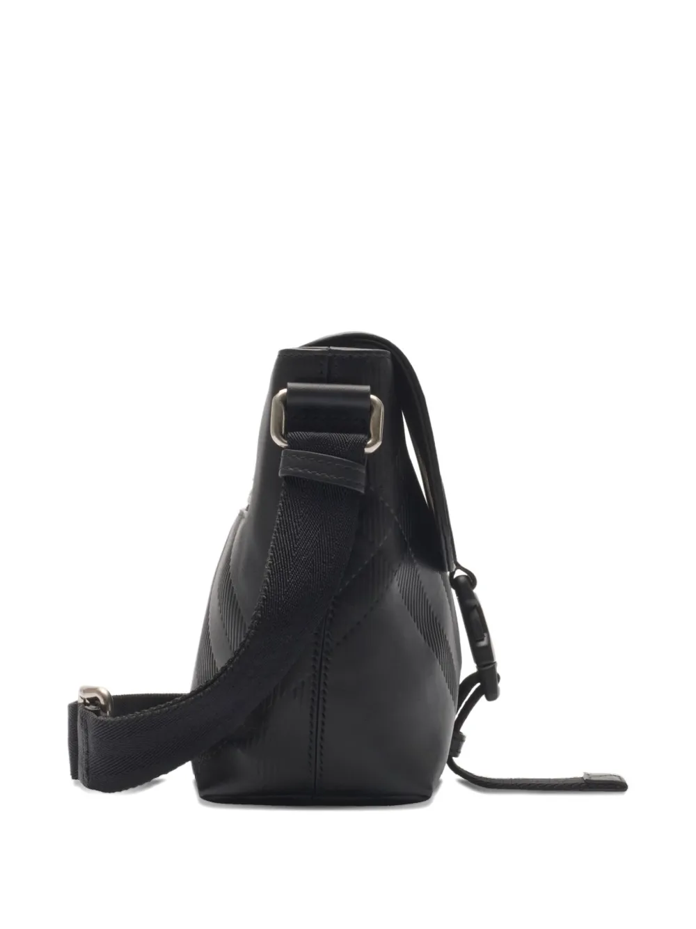 Burberry Geruite messengertas met gesp Zwart