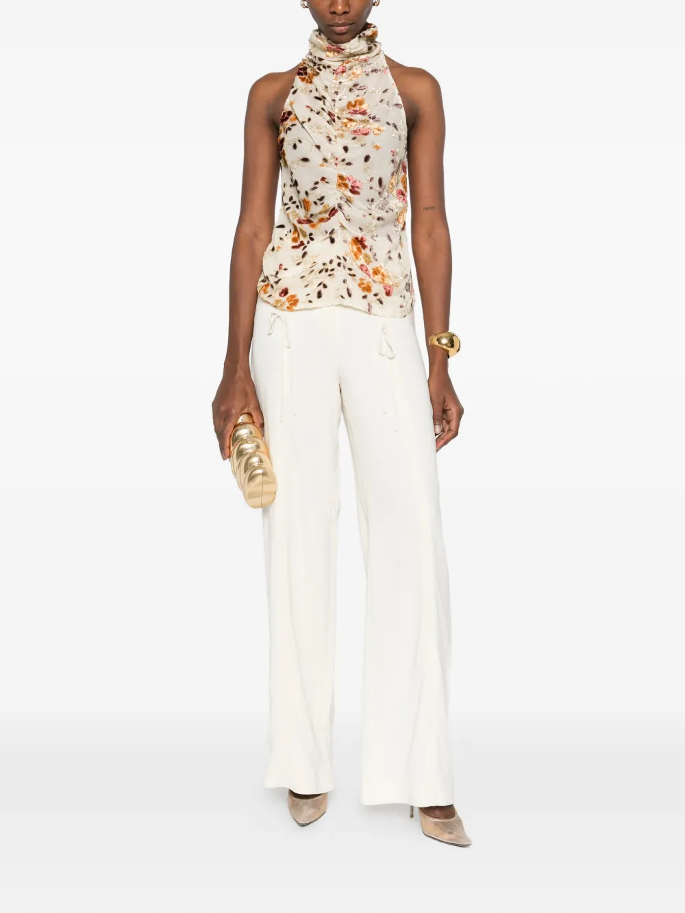 Botsi floral-print ruched-design blouse | Blouses | Image 2