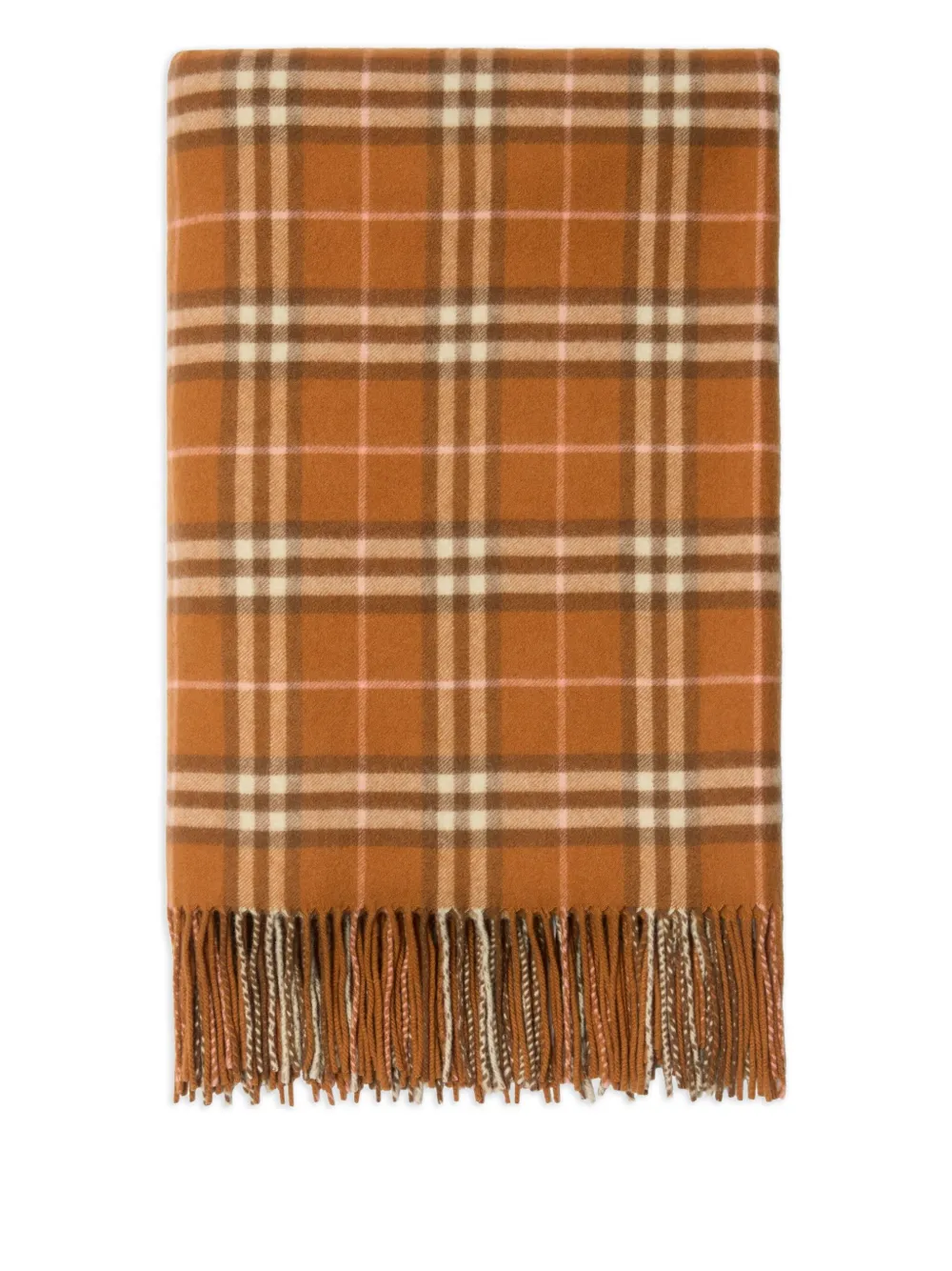 Burberry fringed check cashmere blanket | Blankets & Throws | Image 2