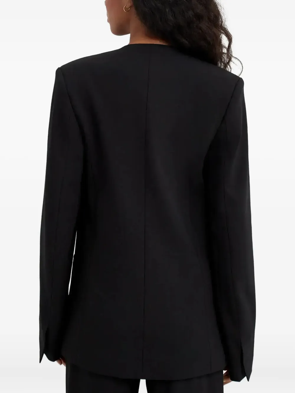 LouLou de Saison Blazer met dubbele rij knopen Zwart