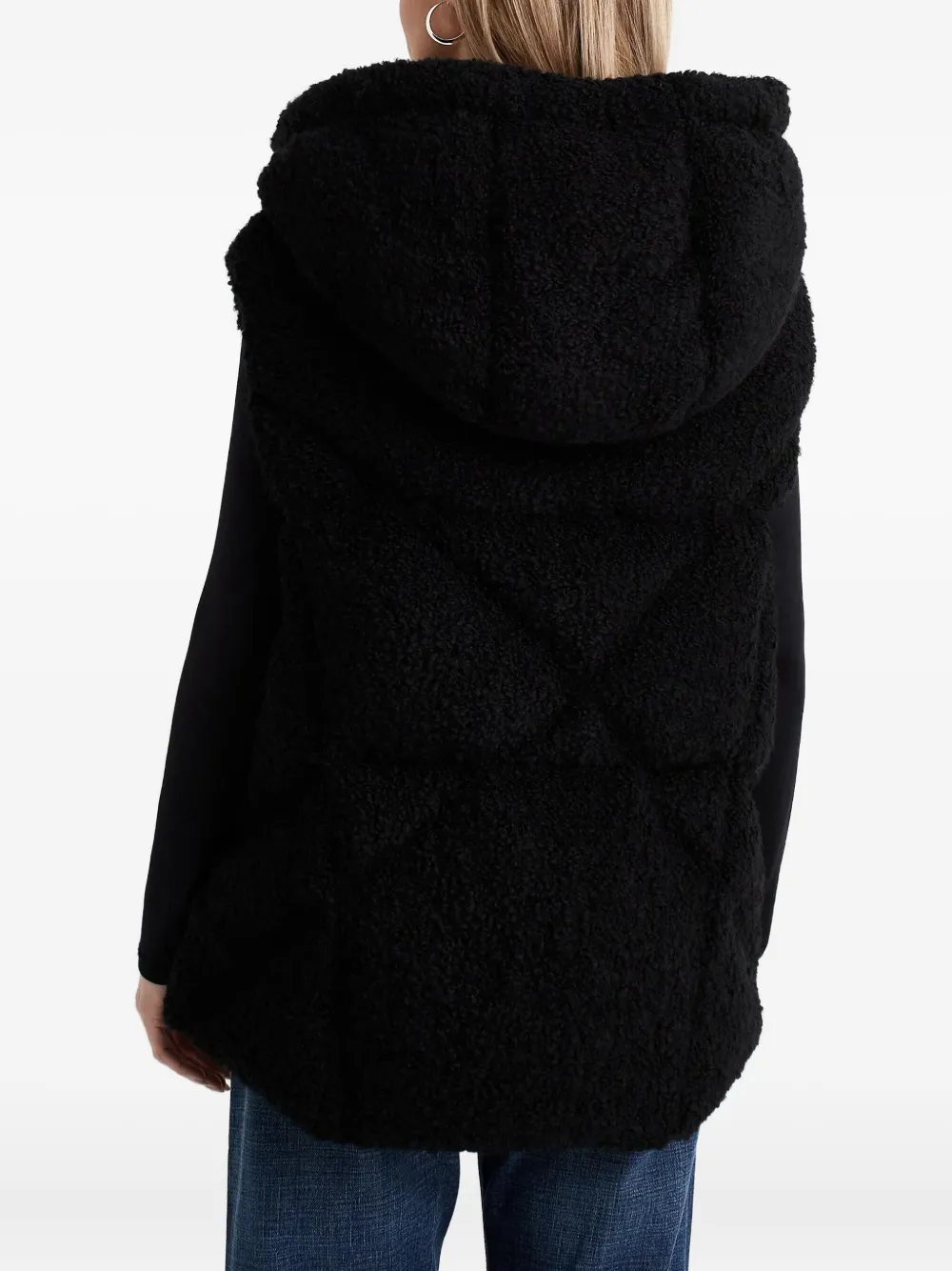 Khrisjoy Hooded Zip Gilet In Black