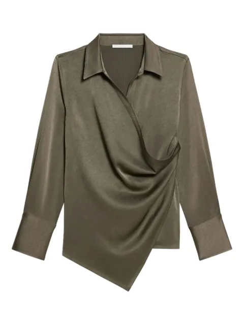 Helmut Lang draped wrap shirt
