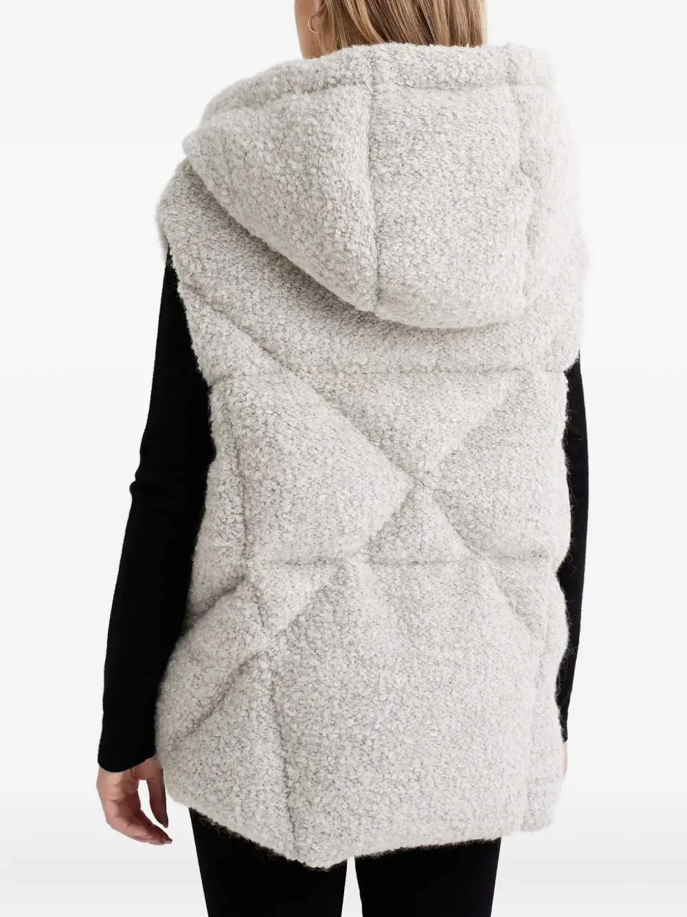 Khrisjoy Bodywarmer met capuchon Grijs