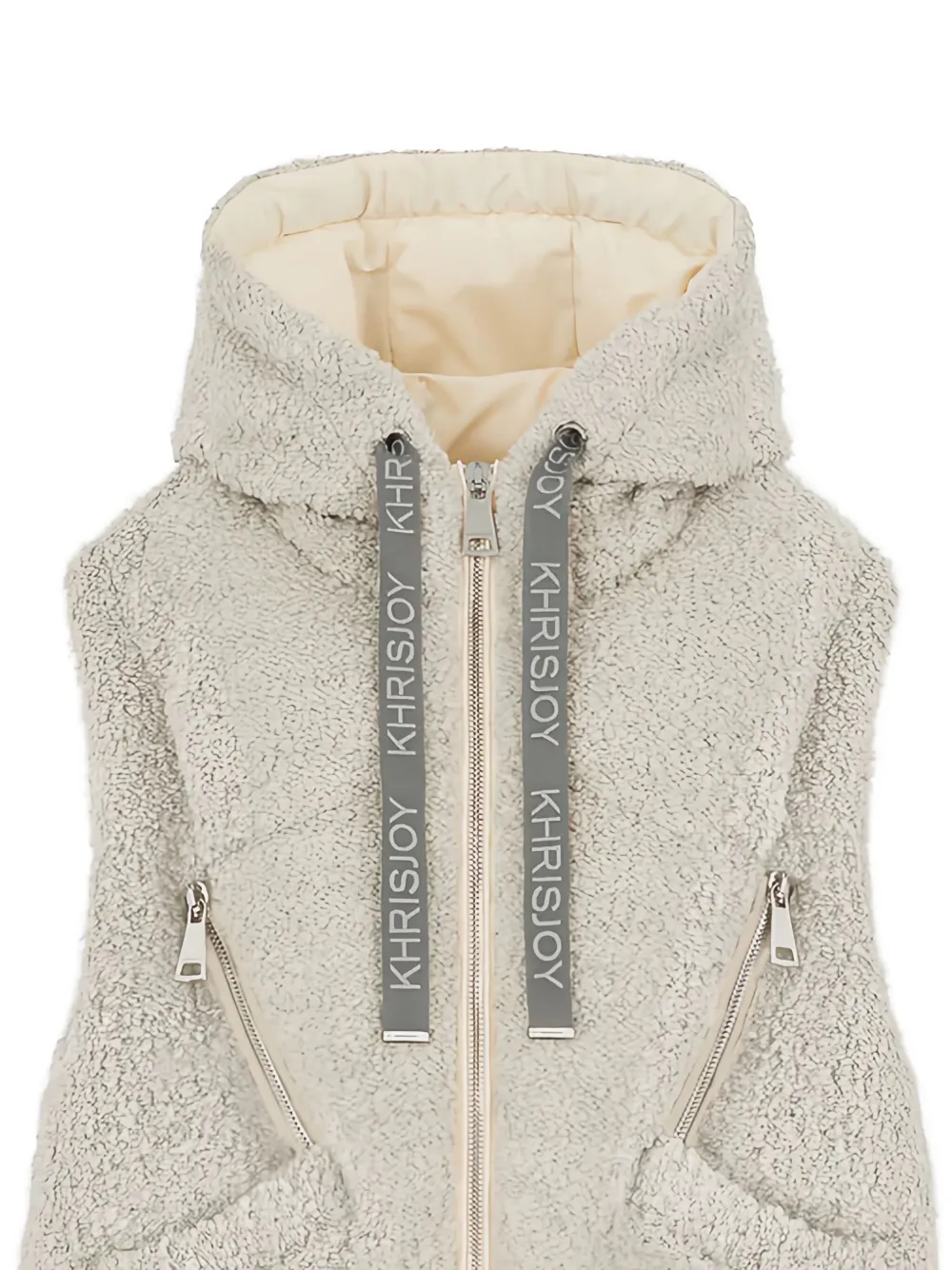 Khrisjoy Bodywarmer met capuchon Grijs