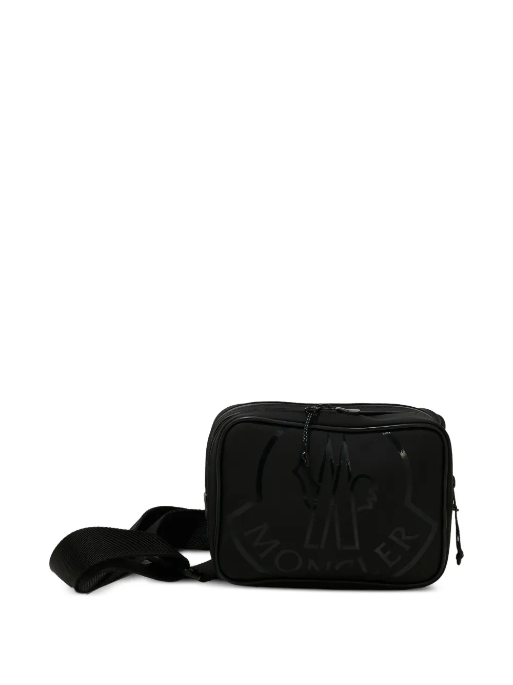Moncler Enfant Messengertas met logodetail Zwart