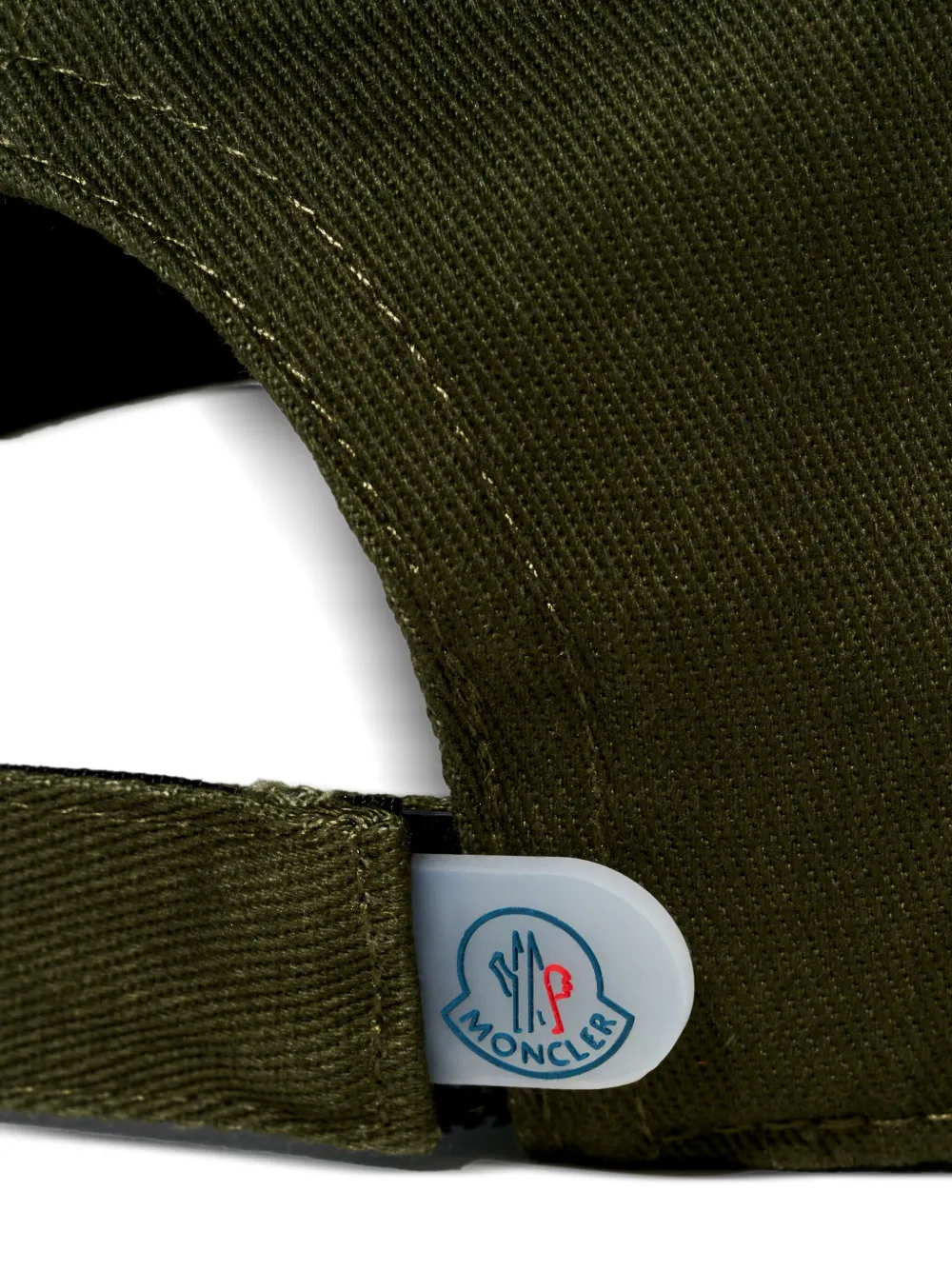 Moncler Enfant Honkbalpet met logo Groen