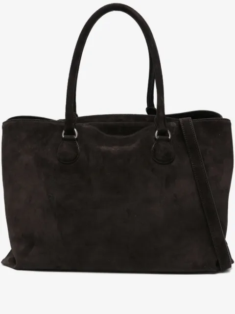 Osoi key charm suede shoulder bag
