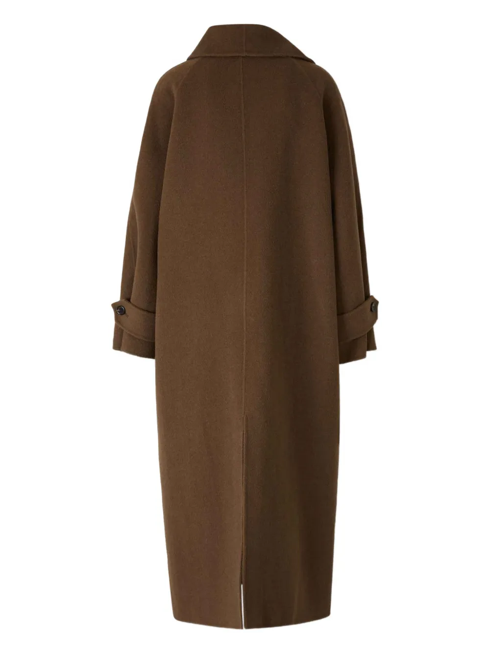 STAUD high-collar long coat - Bruin
