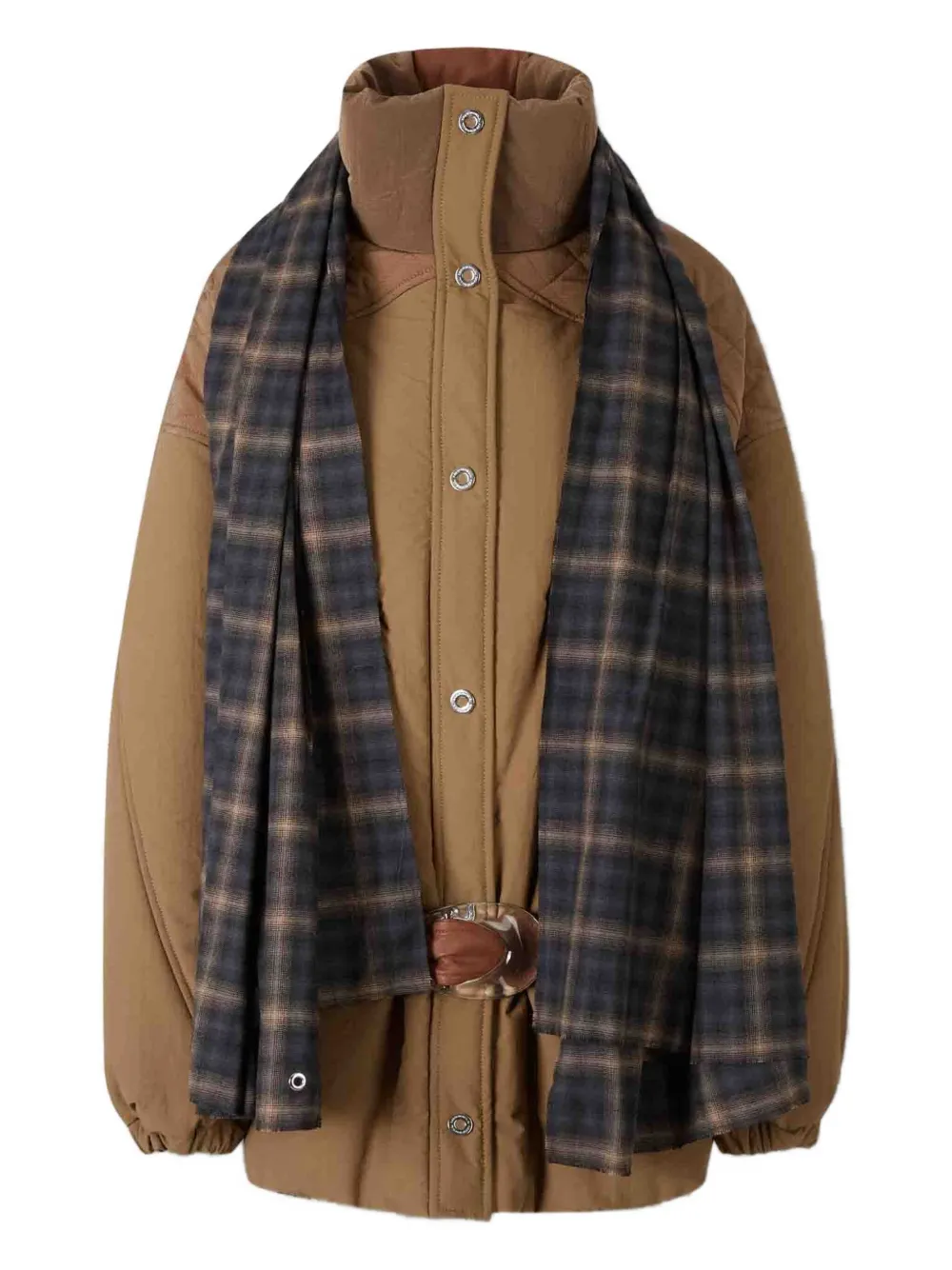 Marbell The Amy Layered Jacket In Brown
