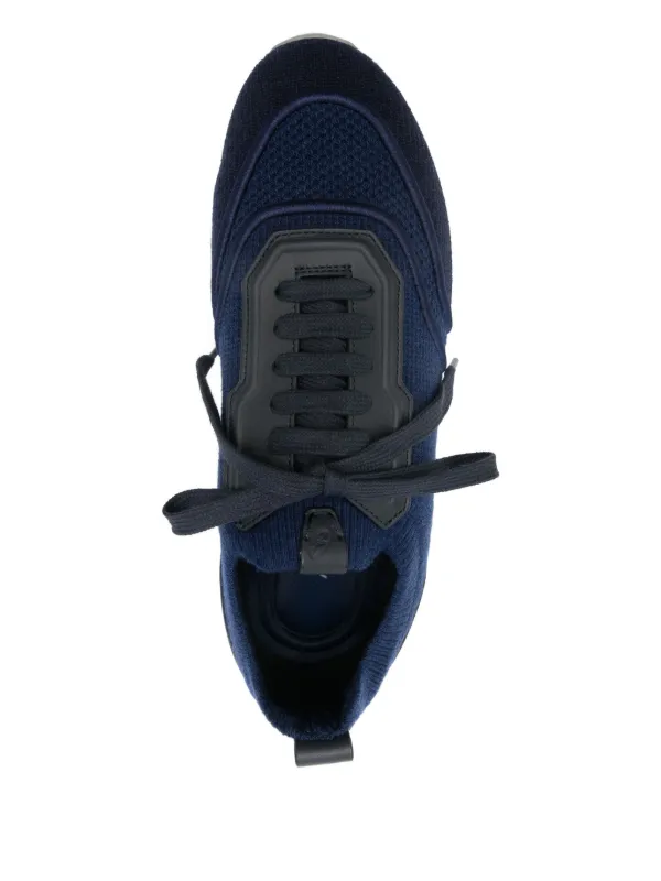 Brioni lace-up Panelled Sneakers | Blue | FARFETCH GE