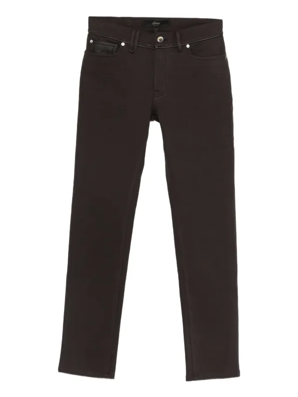Brioni Five-pockets Trousers in Brown