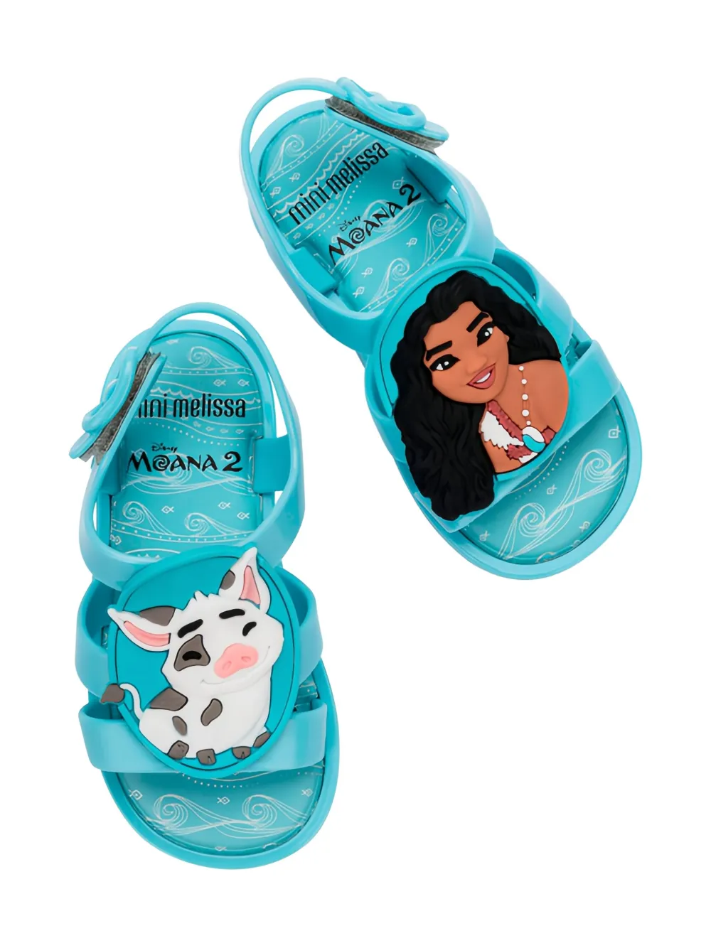 Mini Melissa x Disney Colorland Moana sandalen Blauw