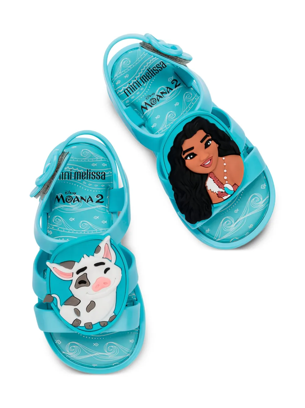 Mini Melissa x Disney Colorland Moana sandalen Blauw