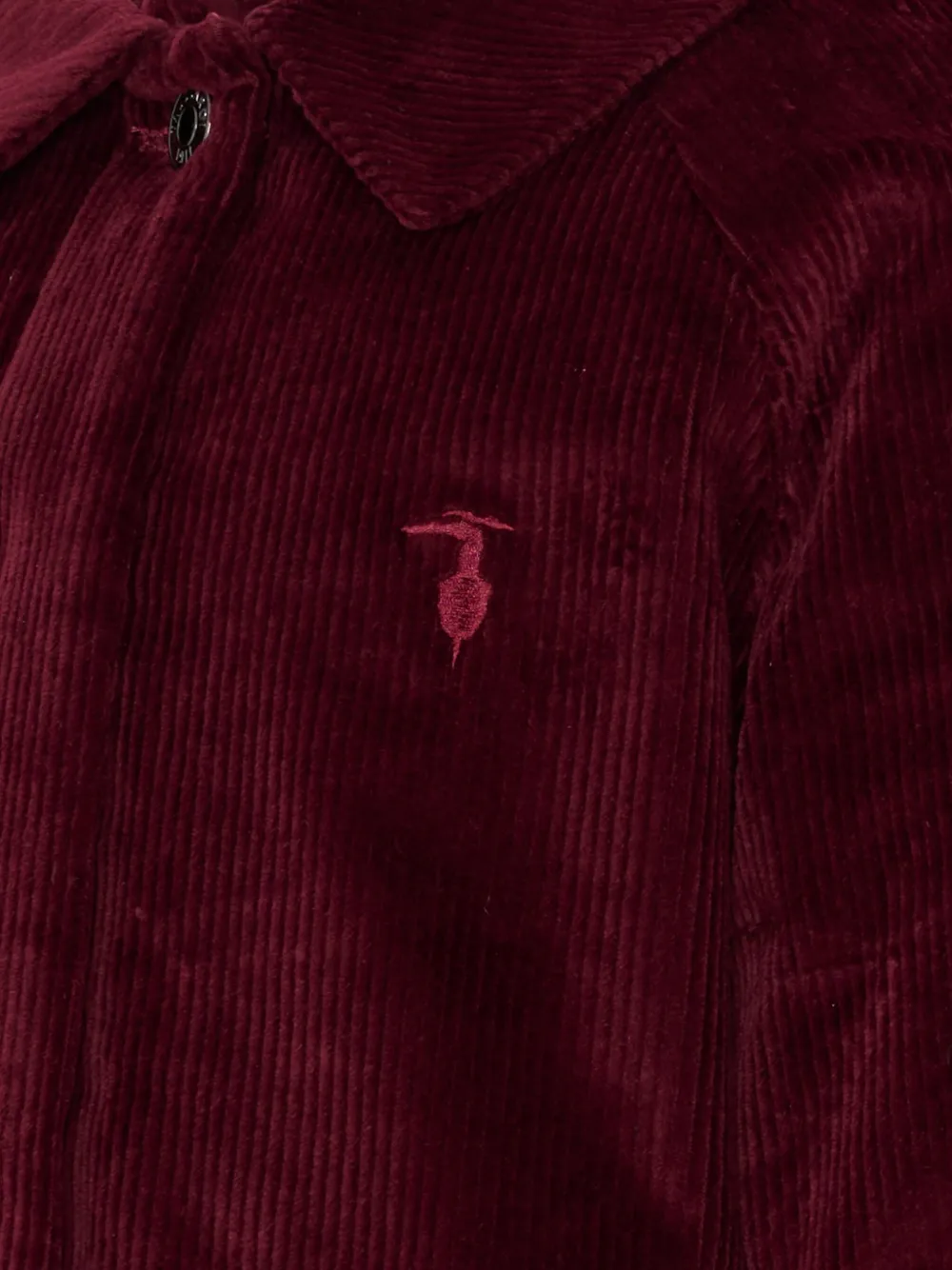 TRUSSARDI JUNIOR Jas met ribfluwelen kraag Rood