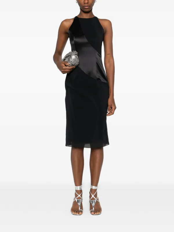 Botsi asymmetric-design Midi Dress | Black | FARFETCH SA