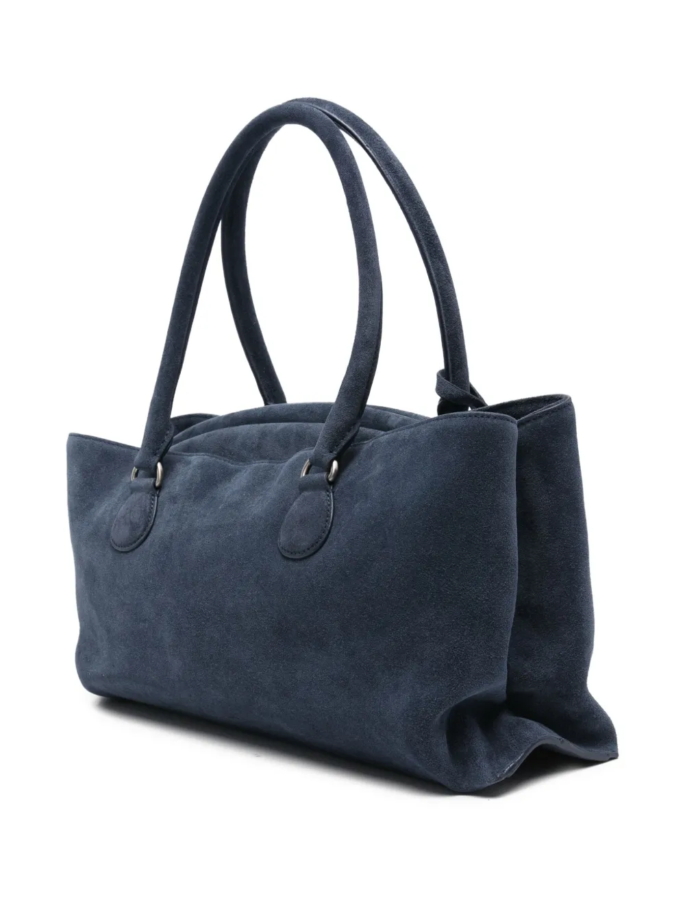 Osoi shell brot top handle tote bag - Blauw