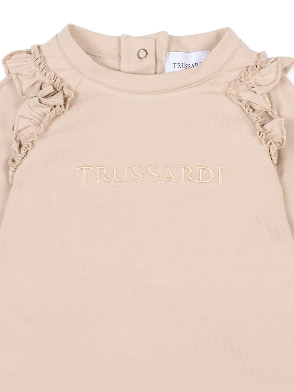 TRUSSARDI JUNIOR T-shirt met ruches Beige