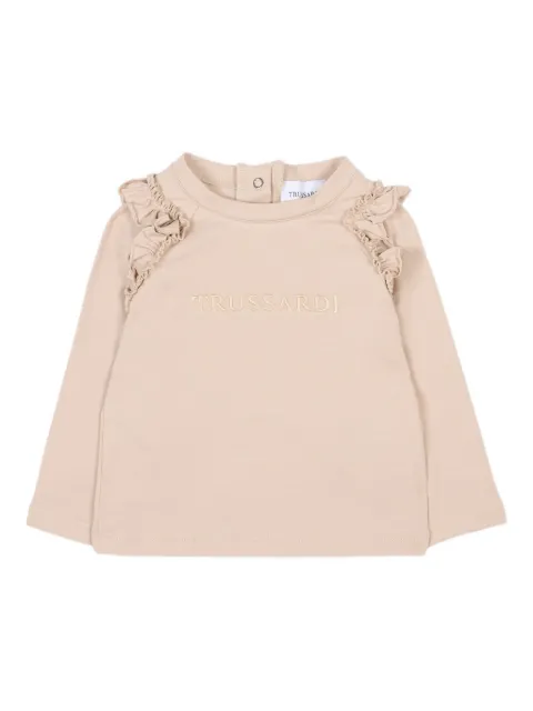 TRUSSARDI JUNIOR ruffled long-sleeve T-shirt