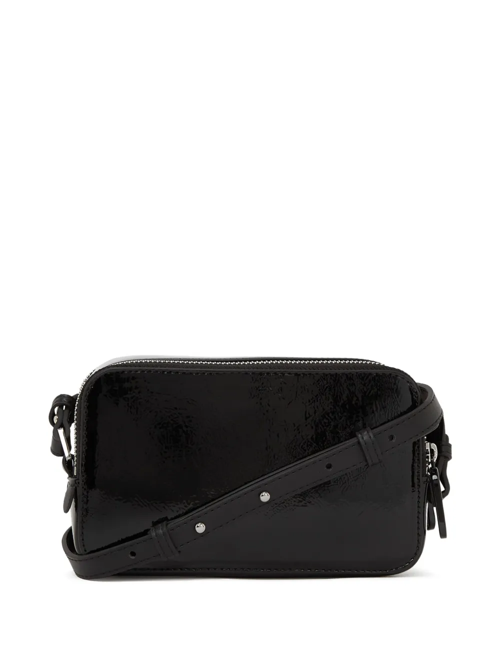 Karl Lagerfeld Jeans Logo-lettering Cross Body Bag In Black