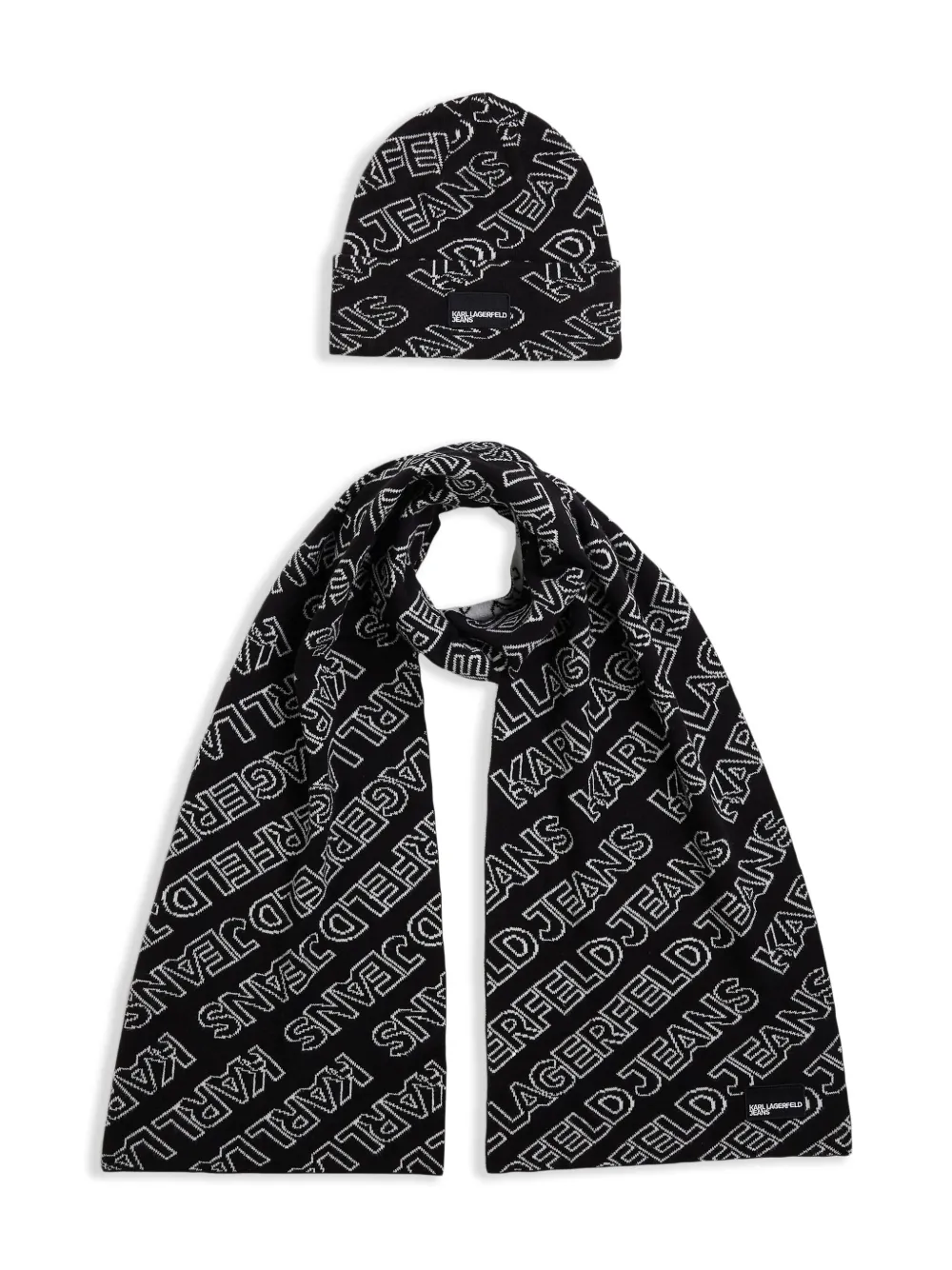 Karl Lagerfeld Jeans monogram scarf set | Image 2