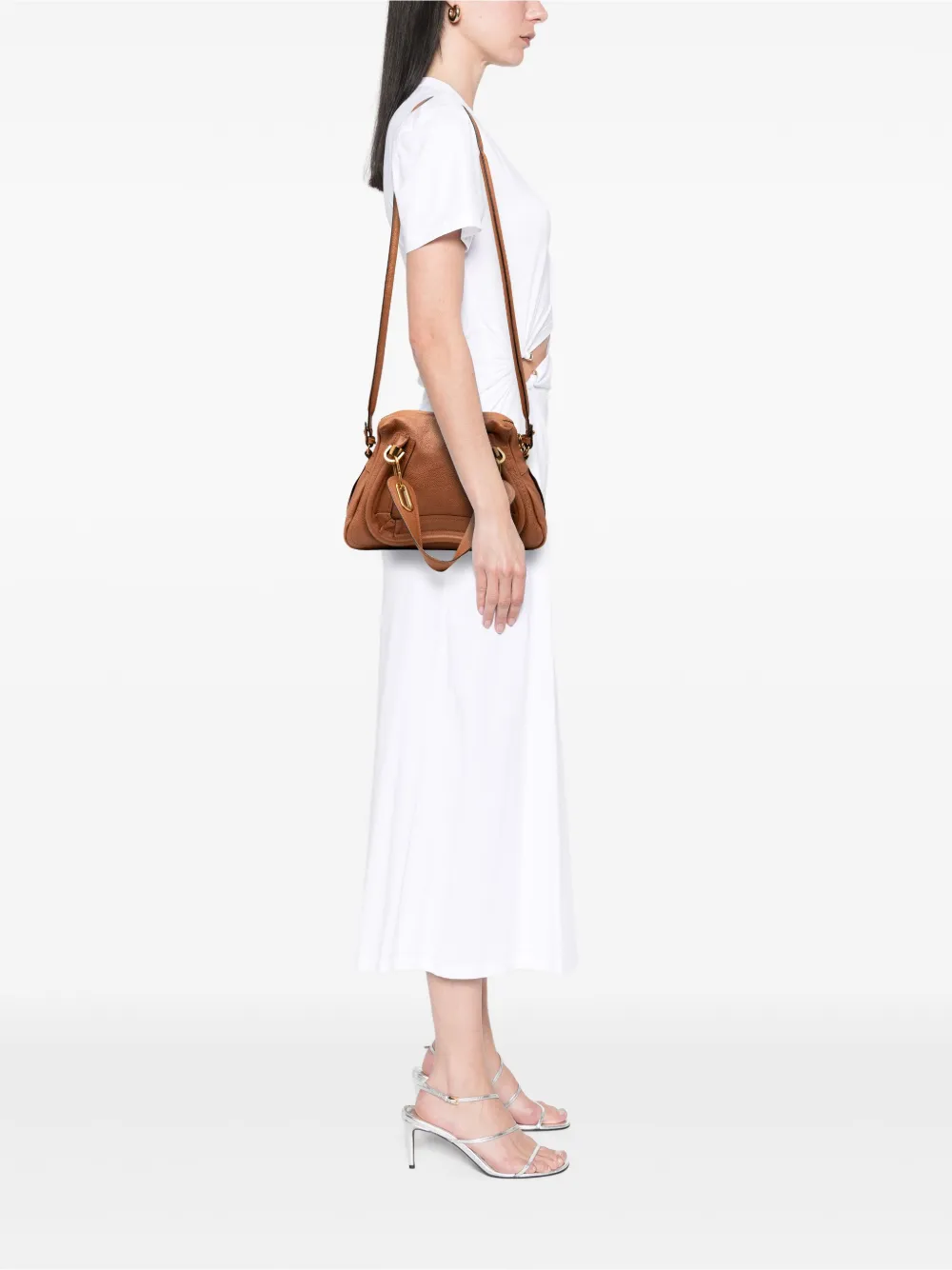 Chloé Pre-Owned 2010-2025 Small Pebbled Calfskin Paraty satchel | Pre-Owned | Image 2