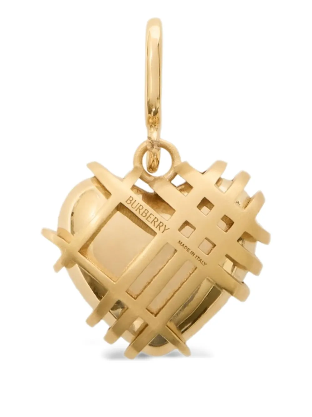Burberry Amulet met geruit hart - Goud