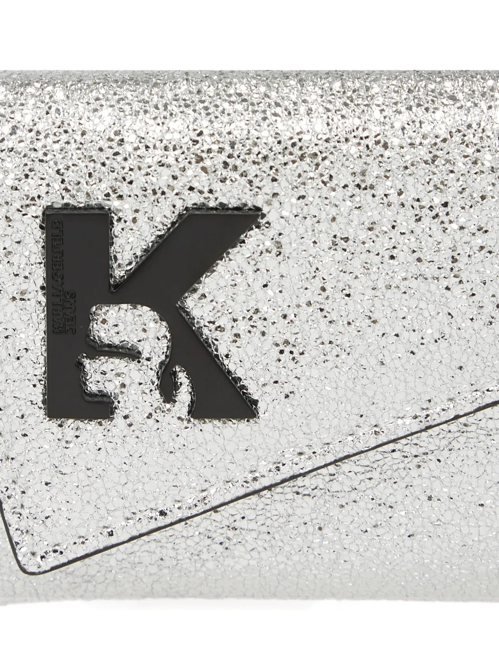 Karl Lagerfeld Jeans Geo Kchain portemonnee Zilver