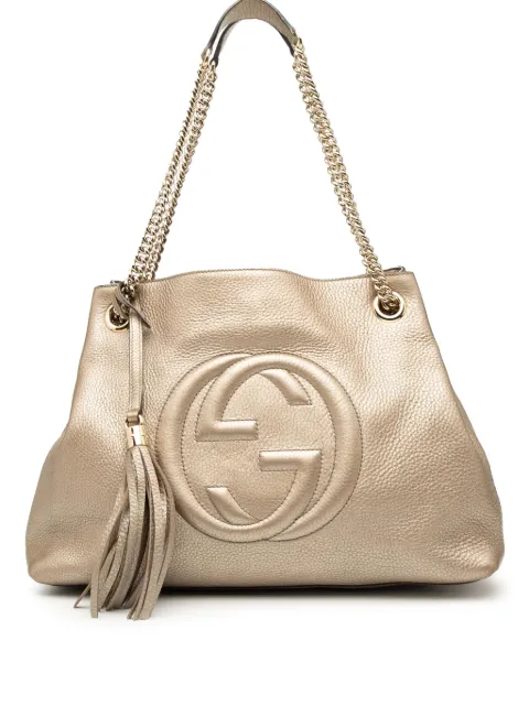 Gucci Pre-Owned 2016-2025 Medium Metallic Leather Soho Chain tote bag