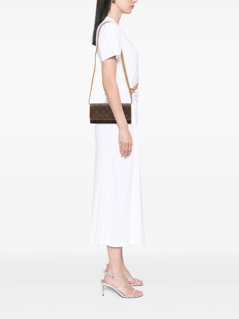 Louis Vuitton Pre-Owned 2001 Monogram Pochette Twin GM crossbody bag | Pre-owned | Image 2