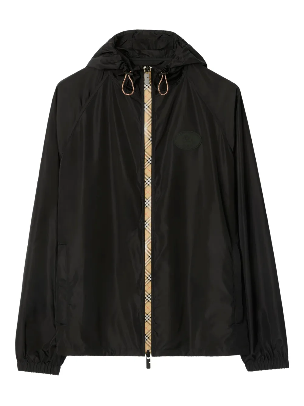 Burberry zip-up hooded jacket | Black | Image 1
